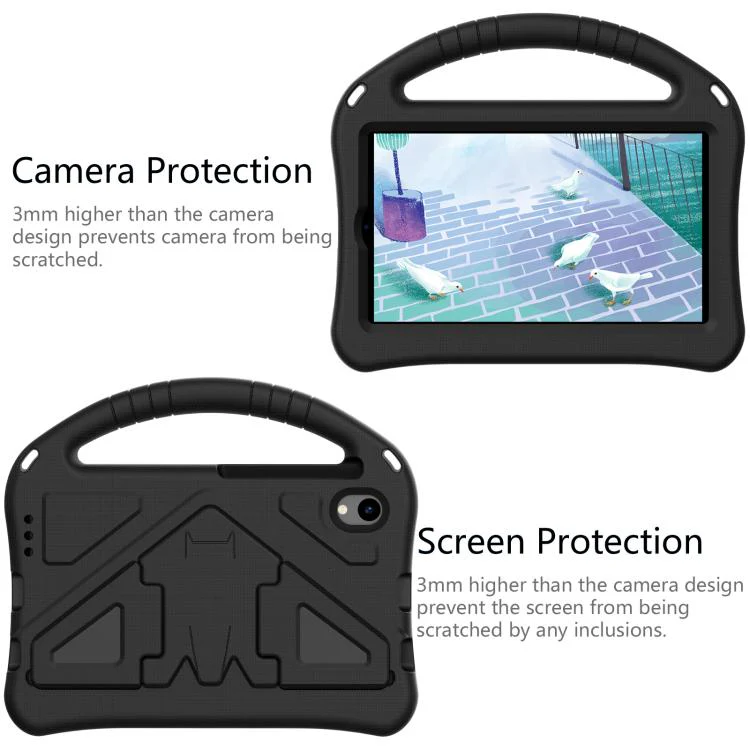 For Walmart Onn 8 inch Tablet 2026 EVA Shockproof Tablet Case with Holder(Black) - Image 3