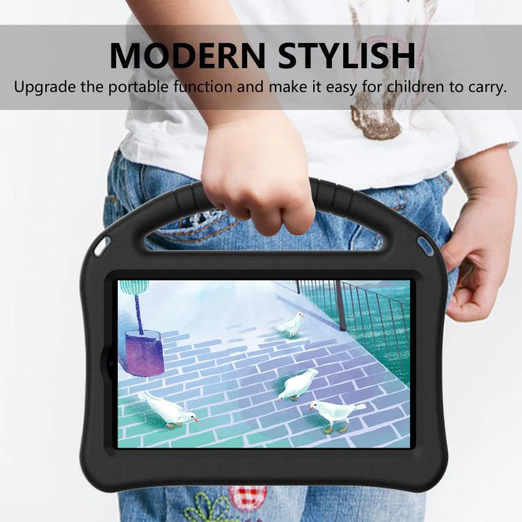 For Walmart Onn 8 inch Tablet 2026 EVA Shockproof Tablet Case with Holder(Black) - Image 5