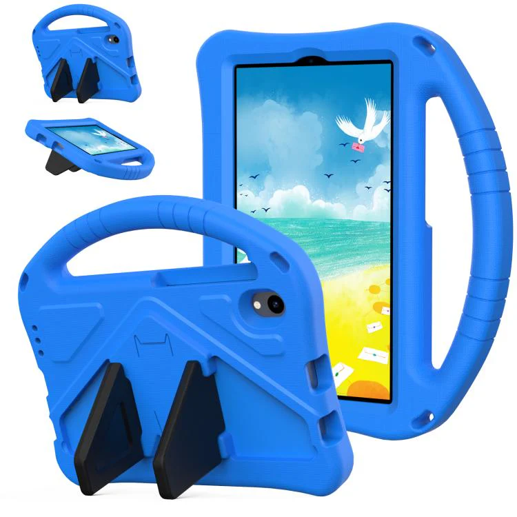 For Walmart Onn 8 inch Tablet 2026 EVA Shockproof Tablet Case with Holder(Blue)