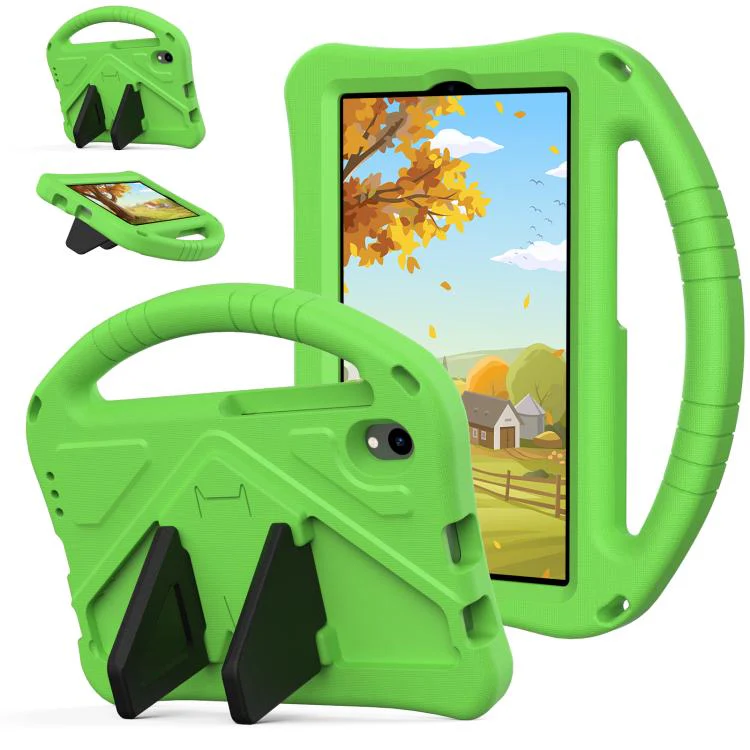 For Walmart Onn 8 inch Tablet 2026 EVA Shockproof Tablet Case with Holder(Green)