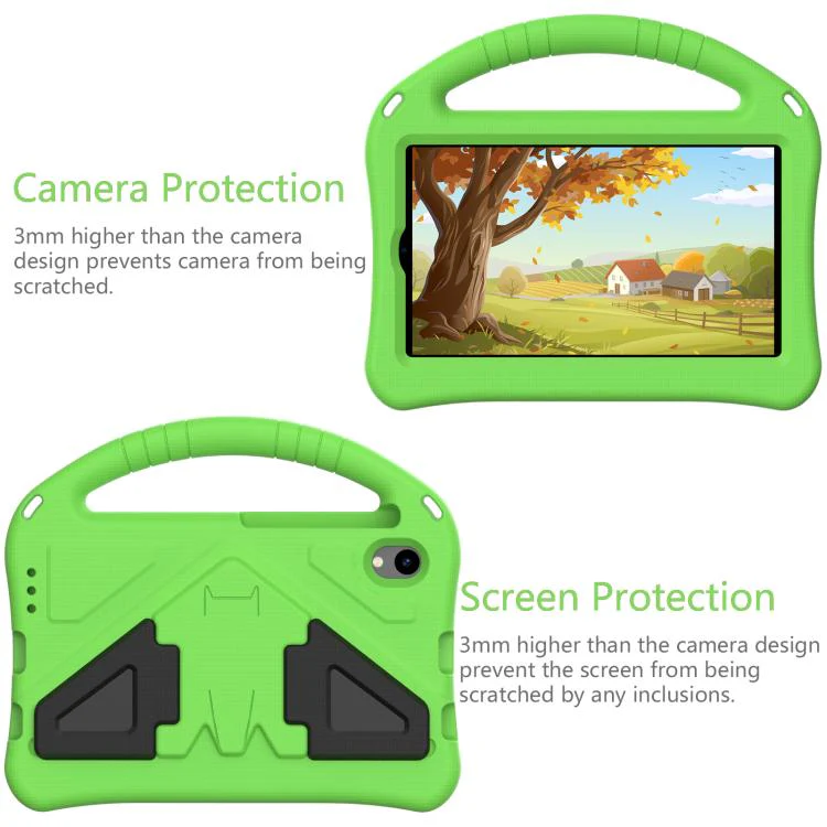 For Walmart Onn 8 inch Tablet 2026 EVA Shockproof Tablet Case with Holder(Green) - Image 3