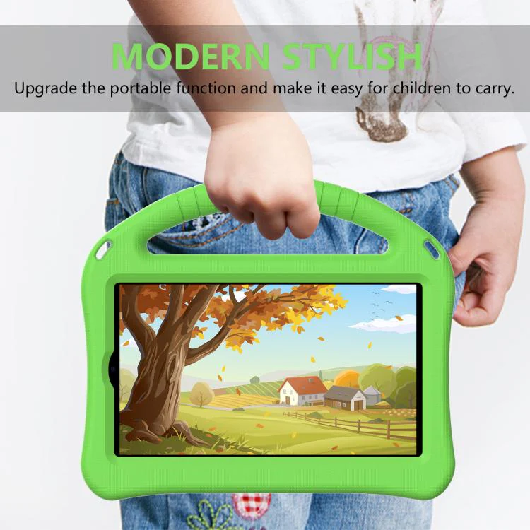 For Walmart Onn 8 inch Tablet 2026 EVA Shockproof Tablet Case with Holder(Green) - Image 5