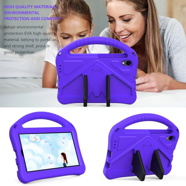For Walmart Onn 8 inch Tablet 2026 EVA Shockproof Tablet Case with Holder(Purple) - Image 2