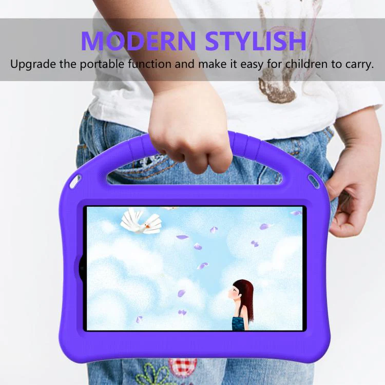 For Walmart Onn 8 inch Tablet 2026 EVA Shockproof Tablet Case with Holder(Purple) - Image 5