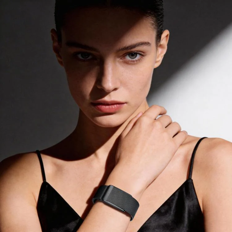 For WHOOP 5.0 Milanese Magnetic Stainless Steel Watch Band(Black) - Image 4