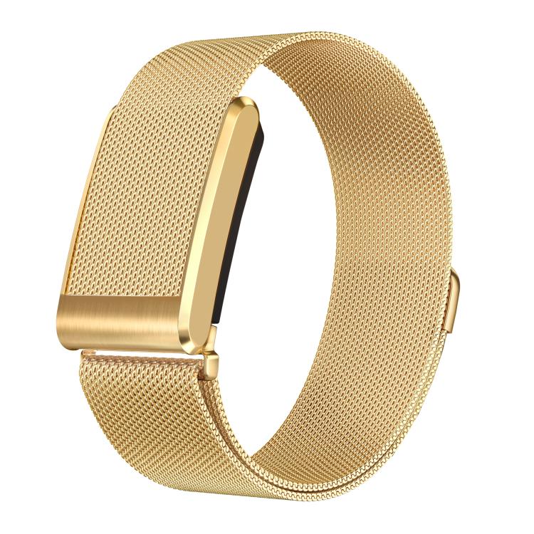 For WHOOP 5.0 Milanese Magnetic Stainless Steel Watch Band(Gold)