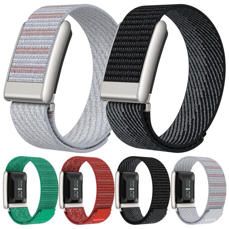 For WHOOP 5.0 Regular Dual Color Nylon Hook and Loop Fastener Watch Band(Snowflake Red) - Image 6