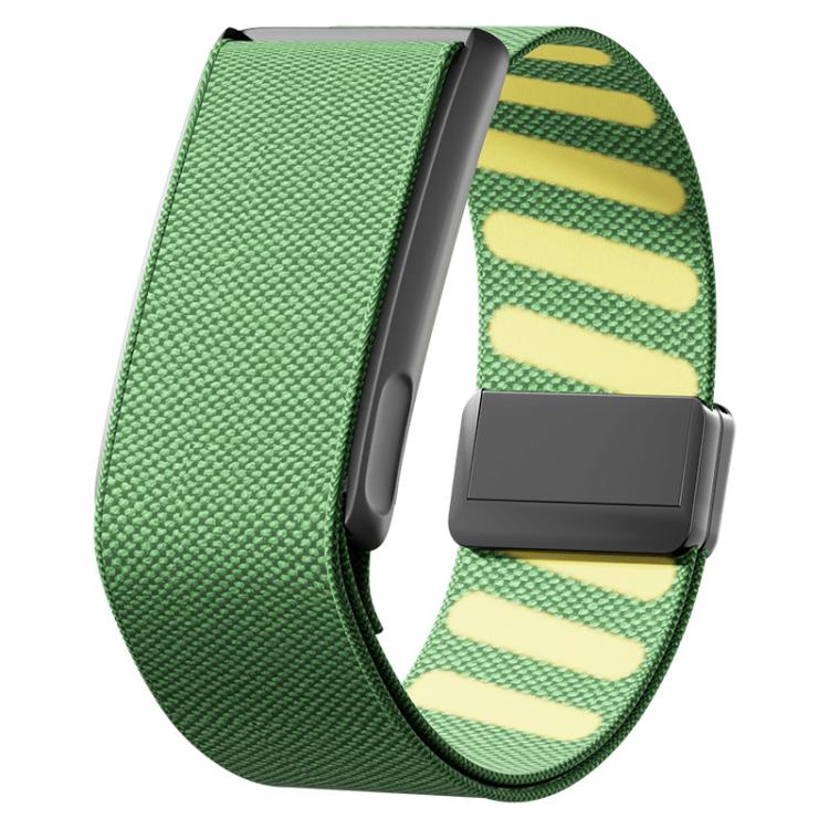 For WHOOP 5.0 Regular Metal Frame Integrated Magnetic Clasp Nylon Watch Band(Lime)