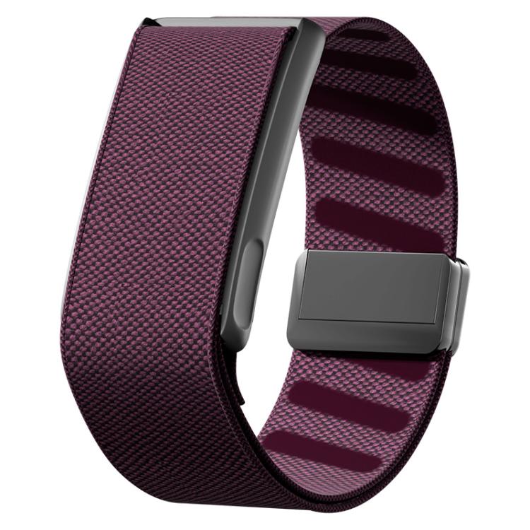 For WHOOP 5.0 Regular Metal Frame Integrated Magnetic Clasp Nylon Watch Band(Plum)