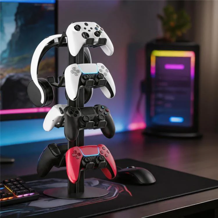 For XBOX / PS5 / Switch 4-Tier Gaming Controller Headphones Gaming Accessories Holder - Image 2