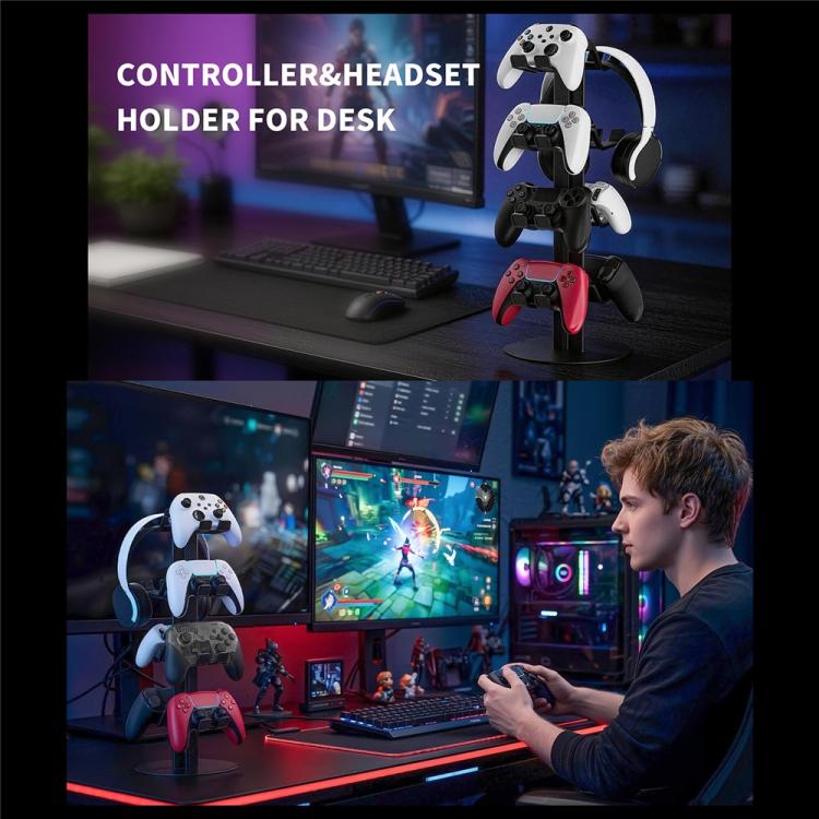 For XBOX / PS5 / Switch 4-Tier Gaming Controller Headphones Gaming Accessories Holder - Image 6