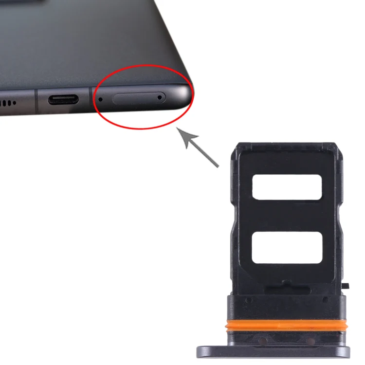 For Xiaomi 12 Pro Dimensity SIM Card Tray + SIM Card Tray (Black) - Image 4