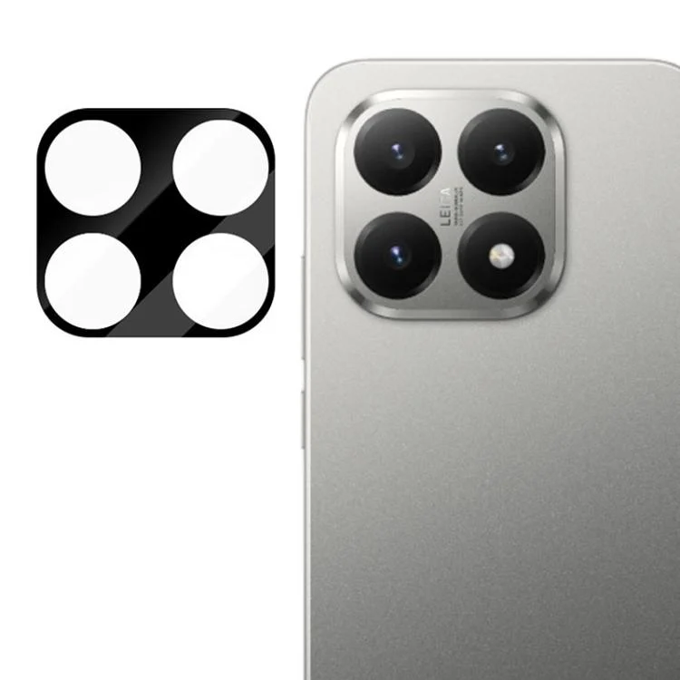 For Xiaomi 15T 5G LeReach TF Series AirGlass Version HD Wear-Resistant Camera Lens Glass Film(Black)