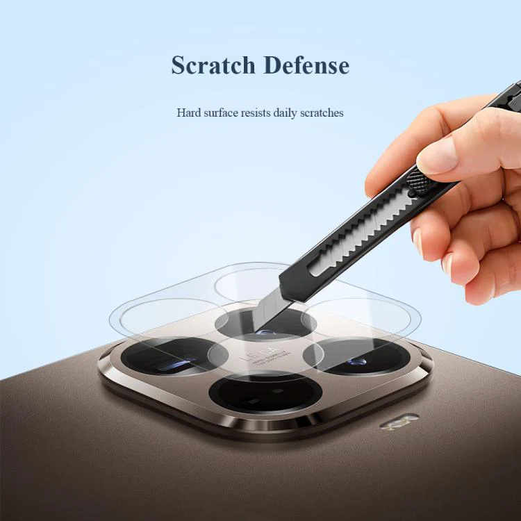 For Xiaomi 15T Pro 5G 2pcs/Set LeReach TF Series AirGlass Version HD Wear-Resistant Camera Lens Glass Film(Black) - Image 5