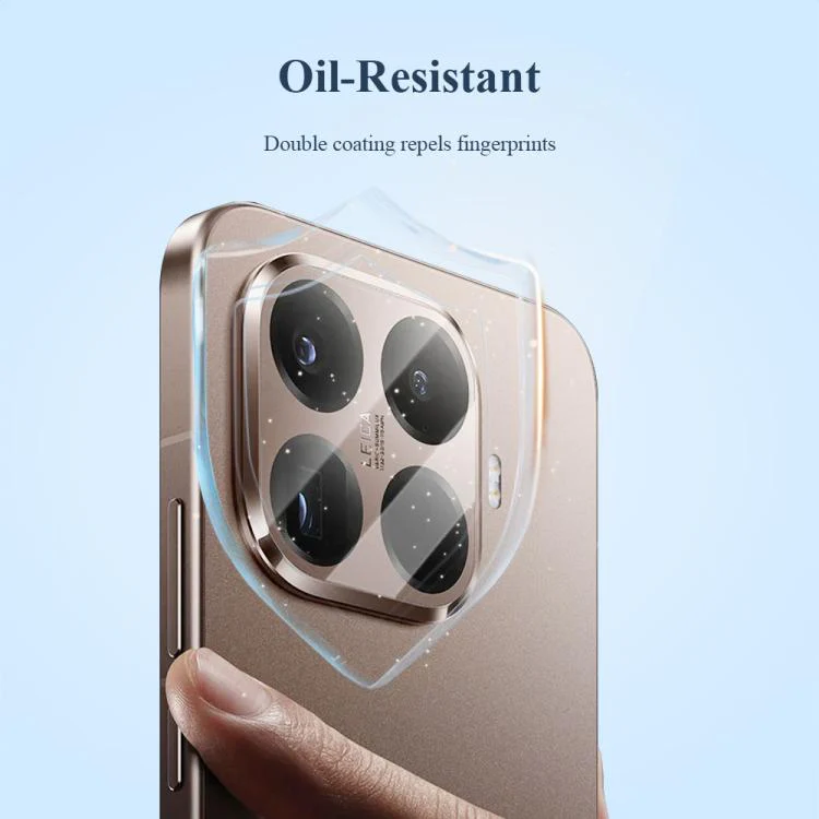 For Xiaomi 15T Pro 5G 2pcs/Set LeReach TF Series AirGlass Version HD Wear-Resistant Camera Lens Glass Film(Black) - Image 6