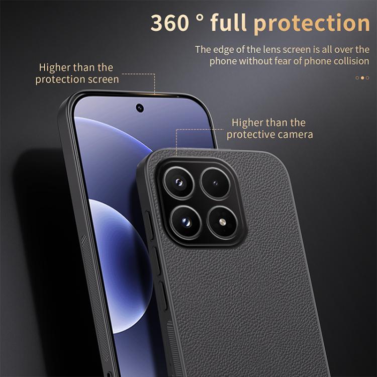 For Xiaomi 17 HUIYI Leather Magnetic Phone Case(Brown) - Image 5