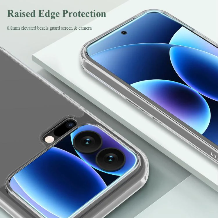 For Xiaomi 17 LeReach TOC Clear Series Composite Armor TPU Acrylic Hybrid Shockproof Phone Case(Transparent) - Image 9