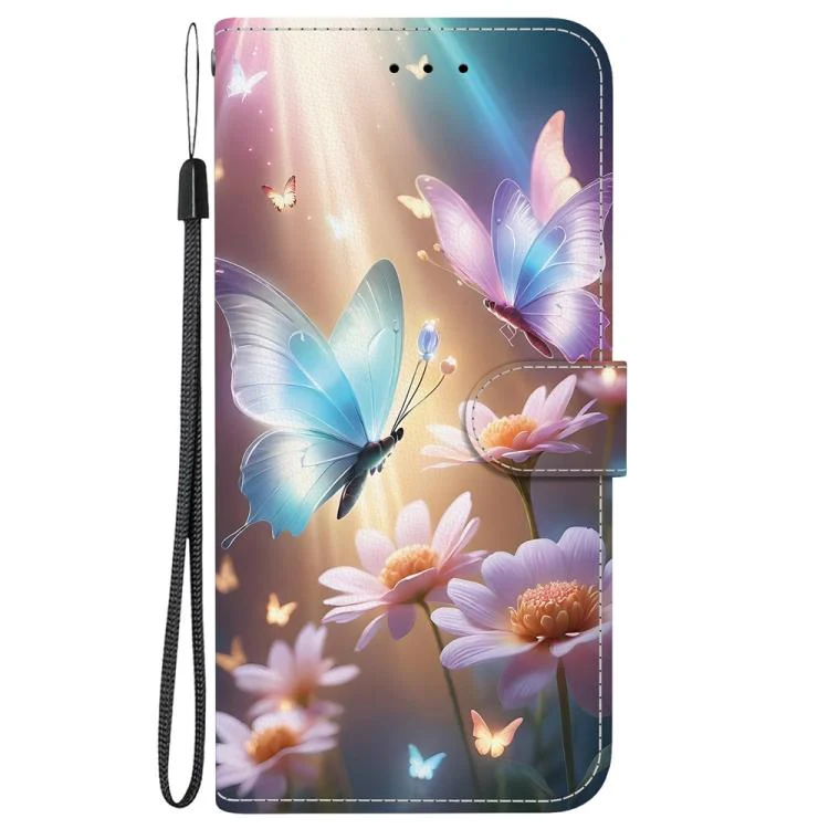 For Xiaomi 17 Max 5G Crystal Texture Colored Drawing Leather Phone Case(Butterfly Love Flower) - Image 2