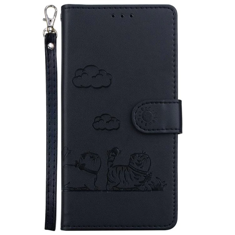 For Xiaomi 17 Max 5G Cute Cats RFID Leather Phone Case(Black) - Image 2