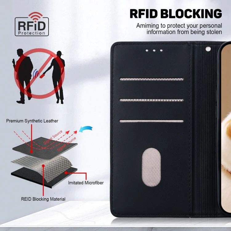 For Xiaomi 17 Max 5G Cute Cats RFID Leather Phone Case(Black) - Image 7