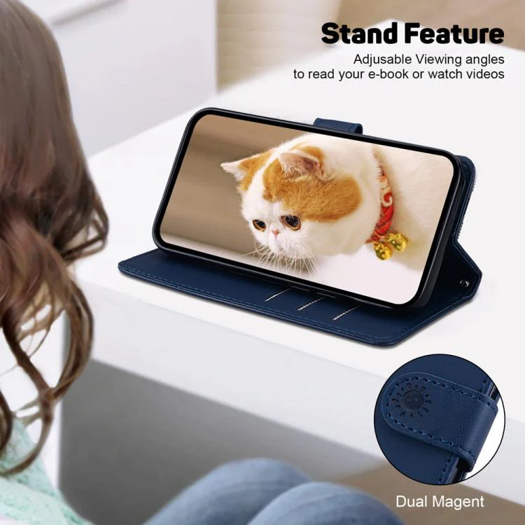 For Xiaomi 17 Max 5G Cute Cats RFID Leather Phone Case(Blue) - Image 5