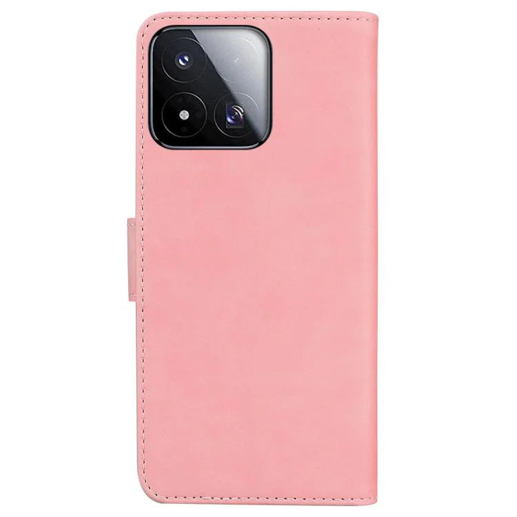 For Xiaomi 17 Max 5G Skin Feel Pure Color Flip Leather Phone Case(Pink) - Image 3