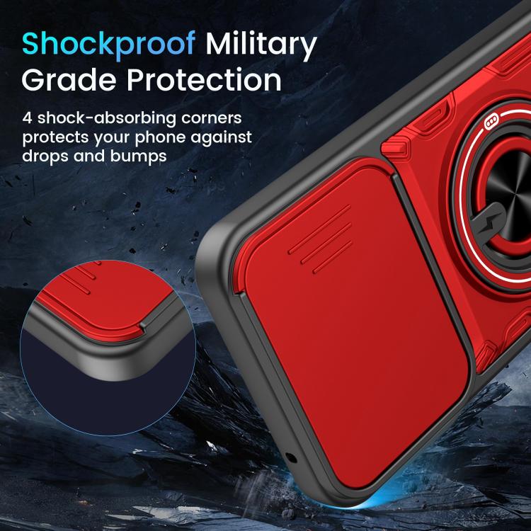 For Xiaomi 17 Multifunctional Sliding Camshield Ring Holder Phone Case(Purple) - Image 4