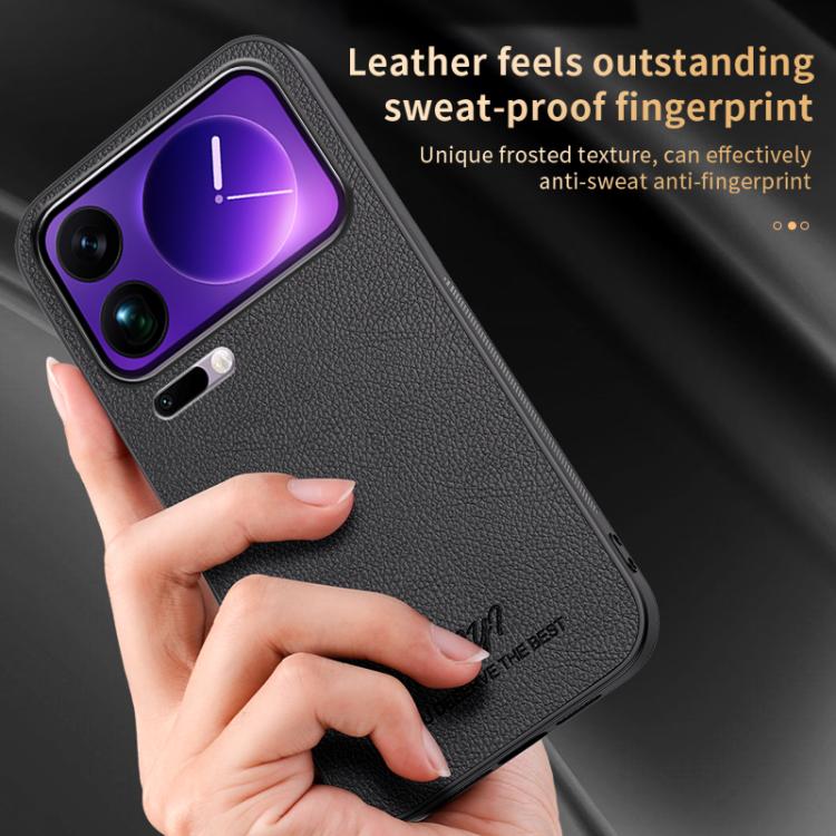For Xiaomi 17 Pro HUIYI Leather Magnetic Phone Case(White) - Image 3