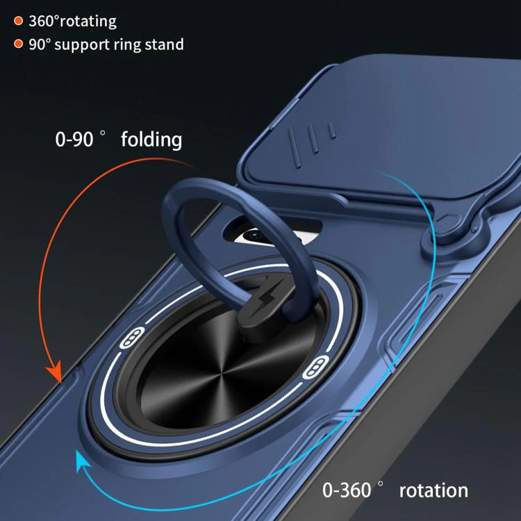 For Xiaomi 17 Pro Max Multifunctional Sliding Camshield Ring Holder Phone Case(Black) - Image 11