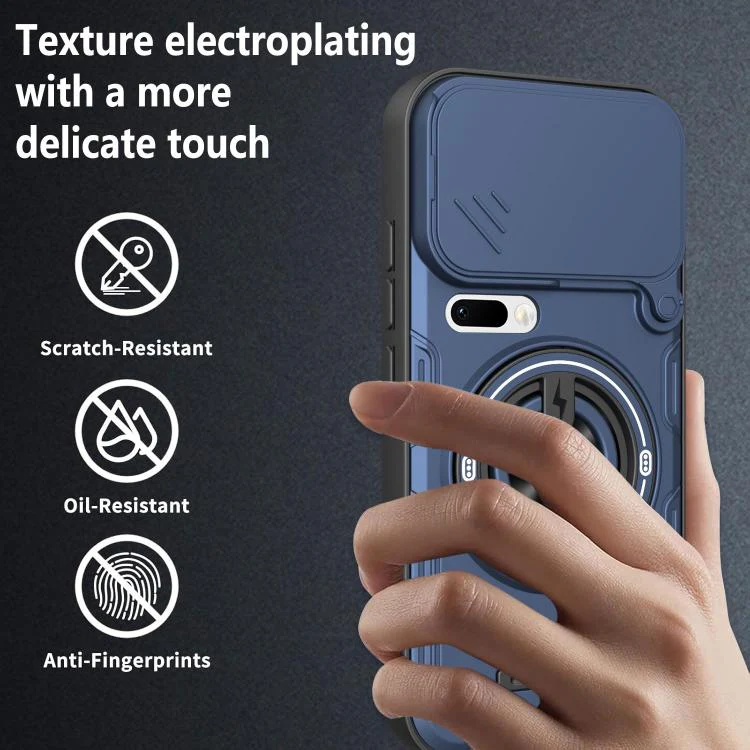 For Xiaomi 17 Pro Max Multifunctional Sliding Camshield Ring Holder Phone Case(Purple) - Image 10