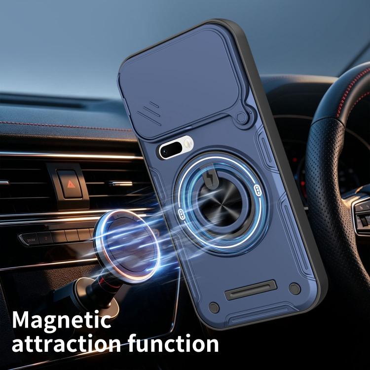 For Xiaomi 17 Pro Max Multifunctional Sliding Camshield Ring Holder Phone Case(Purple) - Image 3