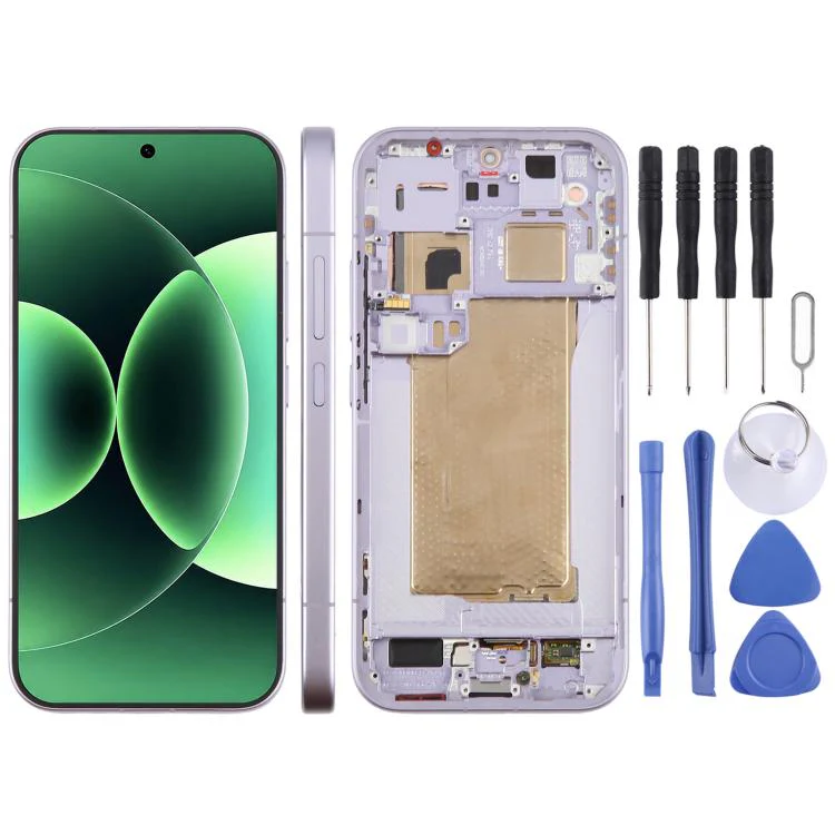 For Xiaomi 17 Pro Original LCD Screen Digitizer Full Assembly with Frame (Purple)