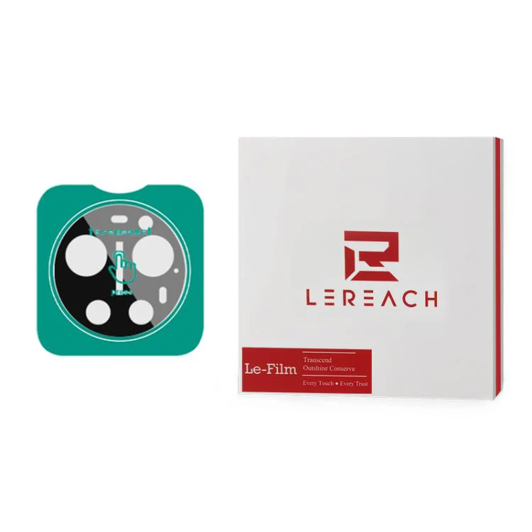 For Xiaomi 17 Ultra 2pcs/Set LeReach TF Series Snap Version HD Wear-Resistant Camera Lens Glass Film(Black) - Image 2
