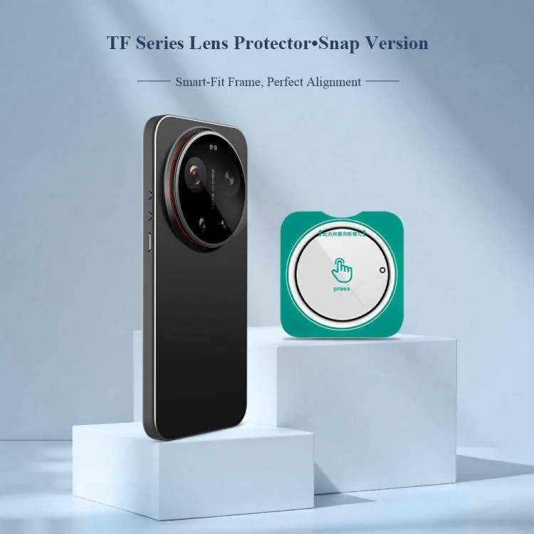 For Xiaomi 17 Ultra 2pcs/Set LeReach TF Series Snap Version HD Wear-Resistant Camera Lens Glass Film(Black) - Image 3