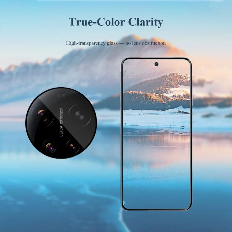 For Xiaomi 17 Ultra 2pcs/Set LeReach TF Series Snap Version HD Wear-Resistant Camera Lens Glass Film(Black) - Image 6