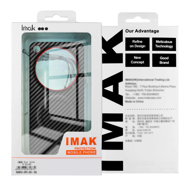 For Xiaomi 17 Ultra by Leica imak Ruiyi Series Red Ring Carbon Fiber Texture Magnetic Phone Case(Black) - Image 8