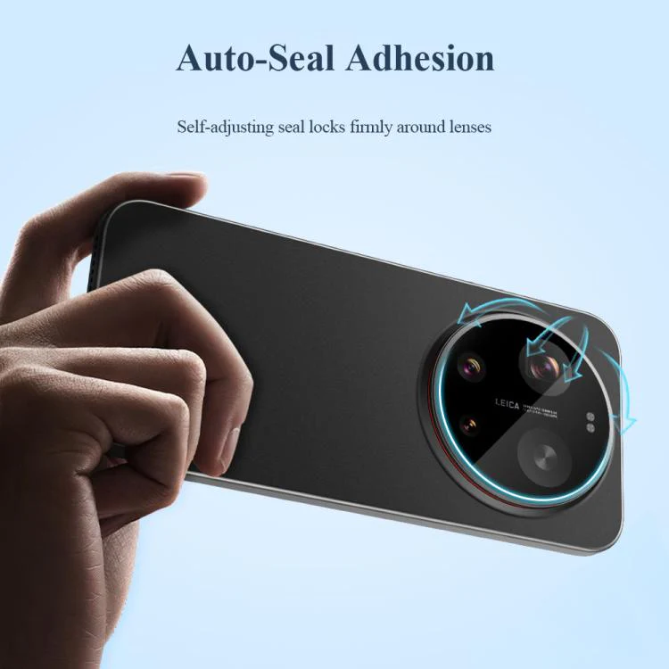 For Xiaomi 17 Ultra LeReach TF Series Snap Version HD Wear-Resistant Camera Lens Glass Film(Black) - Image 8