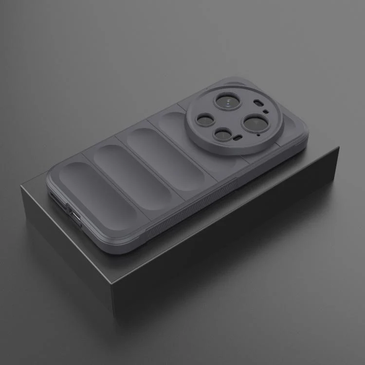 For Xiaomi 17 Ultra Magic Shield TPU + Flannel Phone Case(Dark Grey) - Image 2