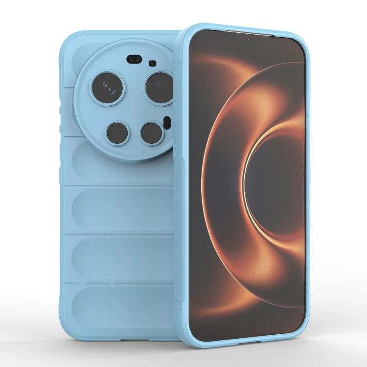 For Xiaomi 17 Ultra Magic Shield TPU + Flannel Phone Case(Light Blue)