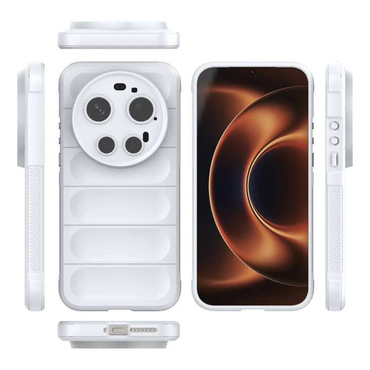 For Xiaomi 17 Ultra Magic Shield TPU + Flannel Phone Case(White) - Image 3