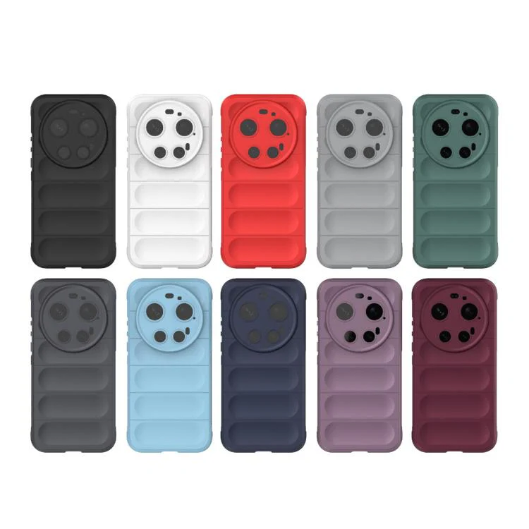 For Xiaomi 17 Ultra Magic Shield TPU + Flannel Phone Case(Wine Red) - Image 7