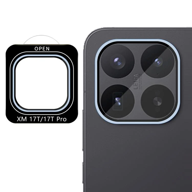 For Xiaomi 17T / 17T Pro 5G Kalebol No Flicker Ultra-Thin Individual Camera Lens Tempered Glass Film(Distant Peak Blue)