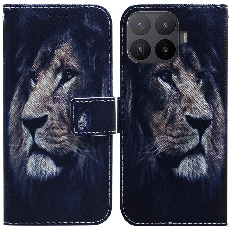 For Xiaomi 17T 5G Coloured Drawing Flip Leather Phone Case(Lion)