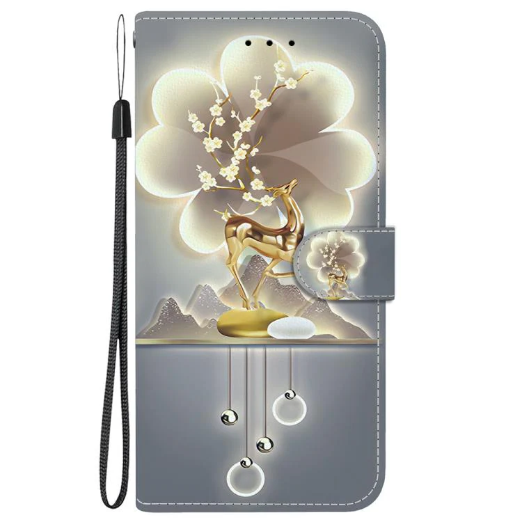 For Xiaomi 17T 5G Crystal Texture Colored Drawing Leather Phone Case(Sika Deer) - Image 2