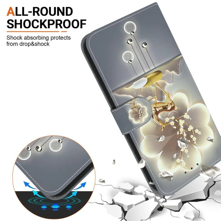 For Xiaomi 17T 5G Crystal Texture Colored Drawing Leather Phone Case(Sika Deer) - Image 5