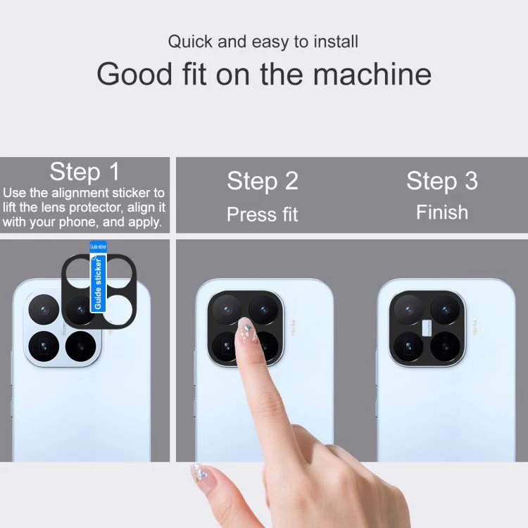 For Xiaomi 17T 5G IMAK Metal Camera Lens Protector Cover(Black) - Image 7