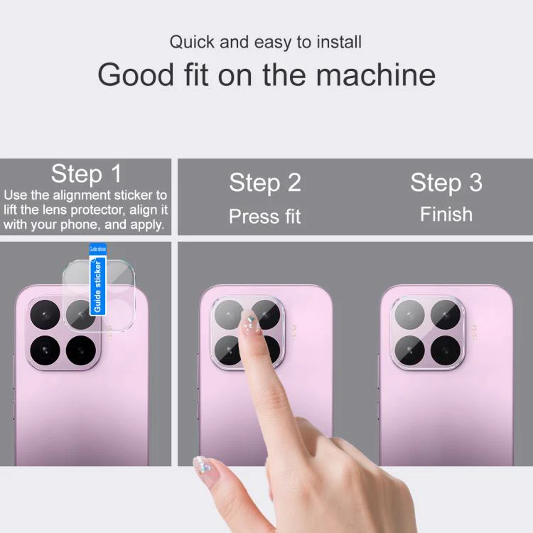 For Xiaomi 17T 5G IMAK Rear Camera Lens Glass Film Thin Version - Image 4