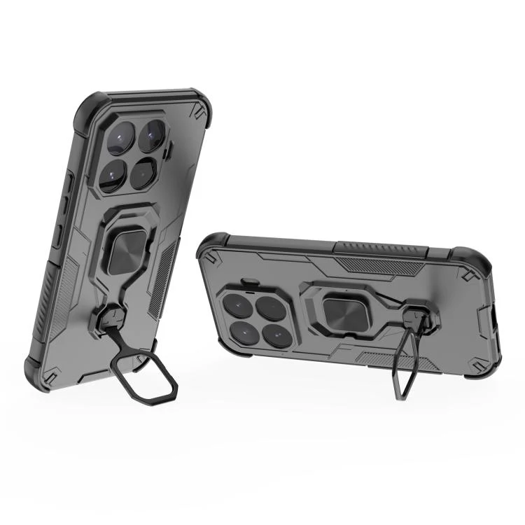For Xiaomi 17T 5G Metal Kickstand TPU Hybrid PC Phone Case(Black) - Image 4