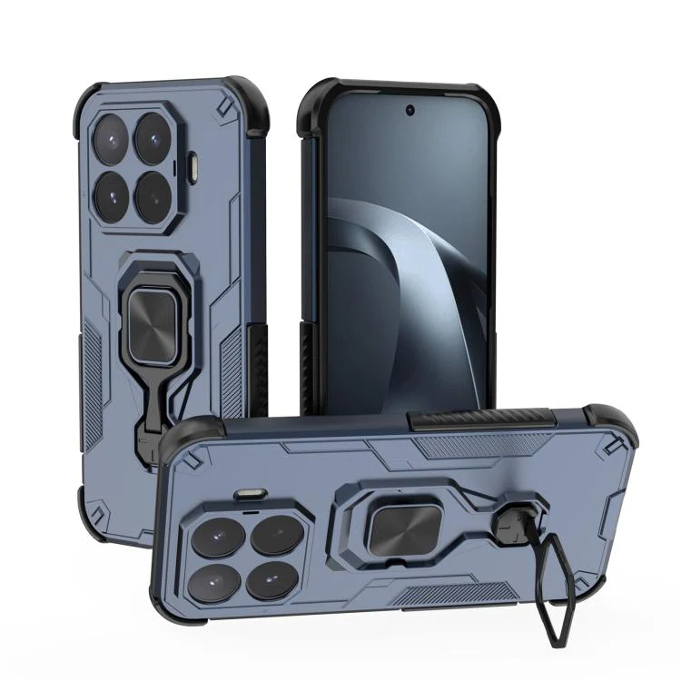 For Xiaomi 17T 5G Metal Kickstand TPU Hybrid PC Phone Case(Blue)