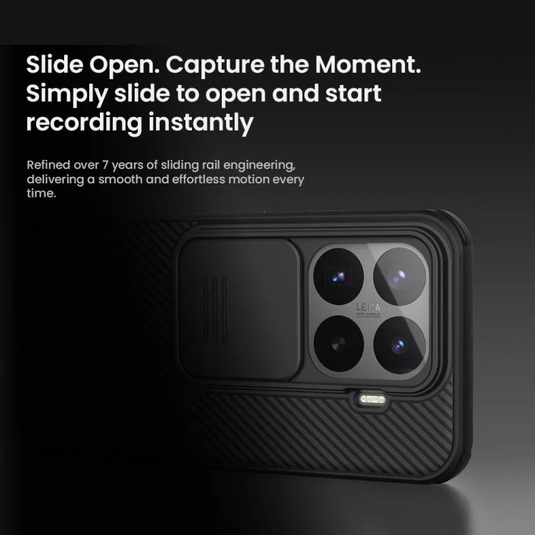 For Xiaomi 17T 5G NILLKIN Black Mirror Pro Series Camshield PC Phone Case(Black) - Image 7